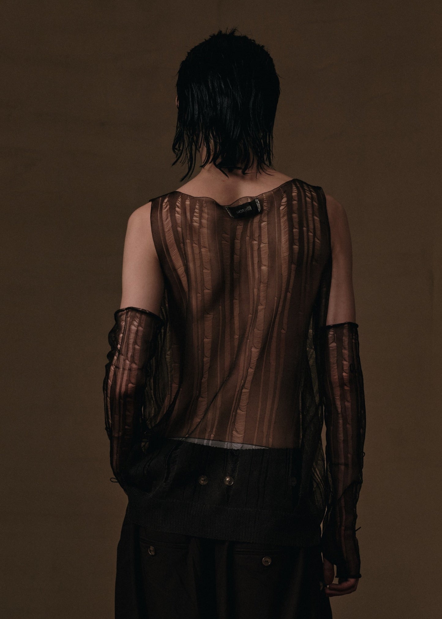 FLOATING KNIT ORGANZA SET
