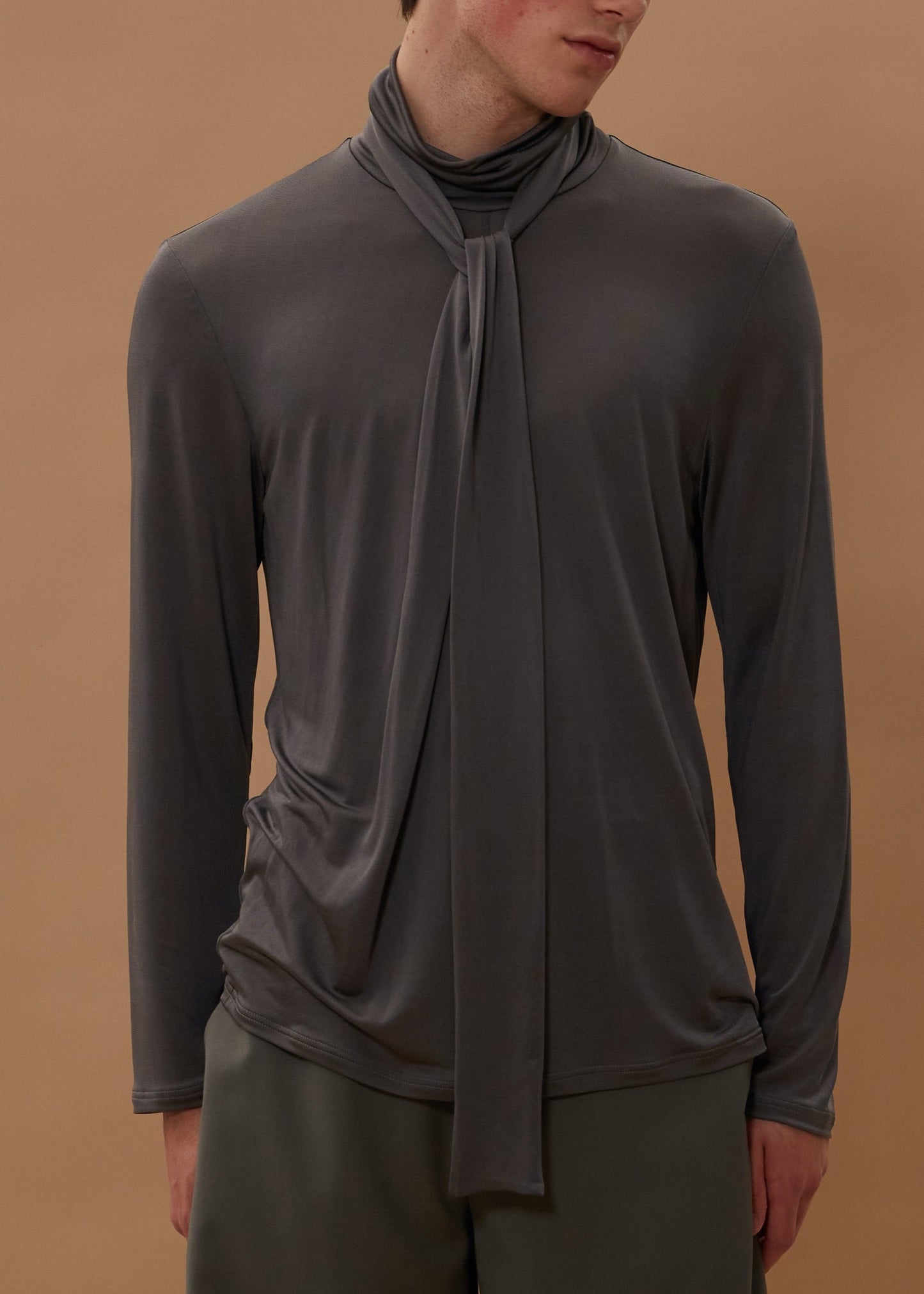 TIED JERSEY TOP