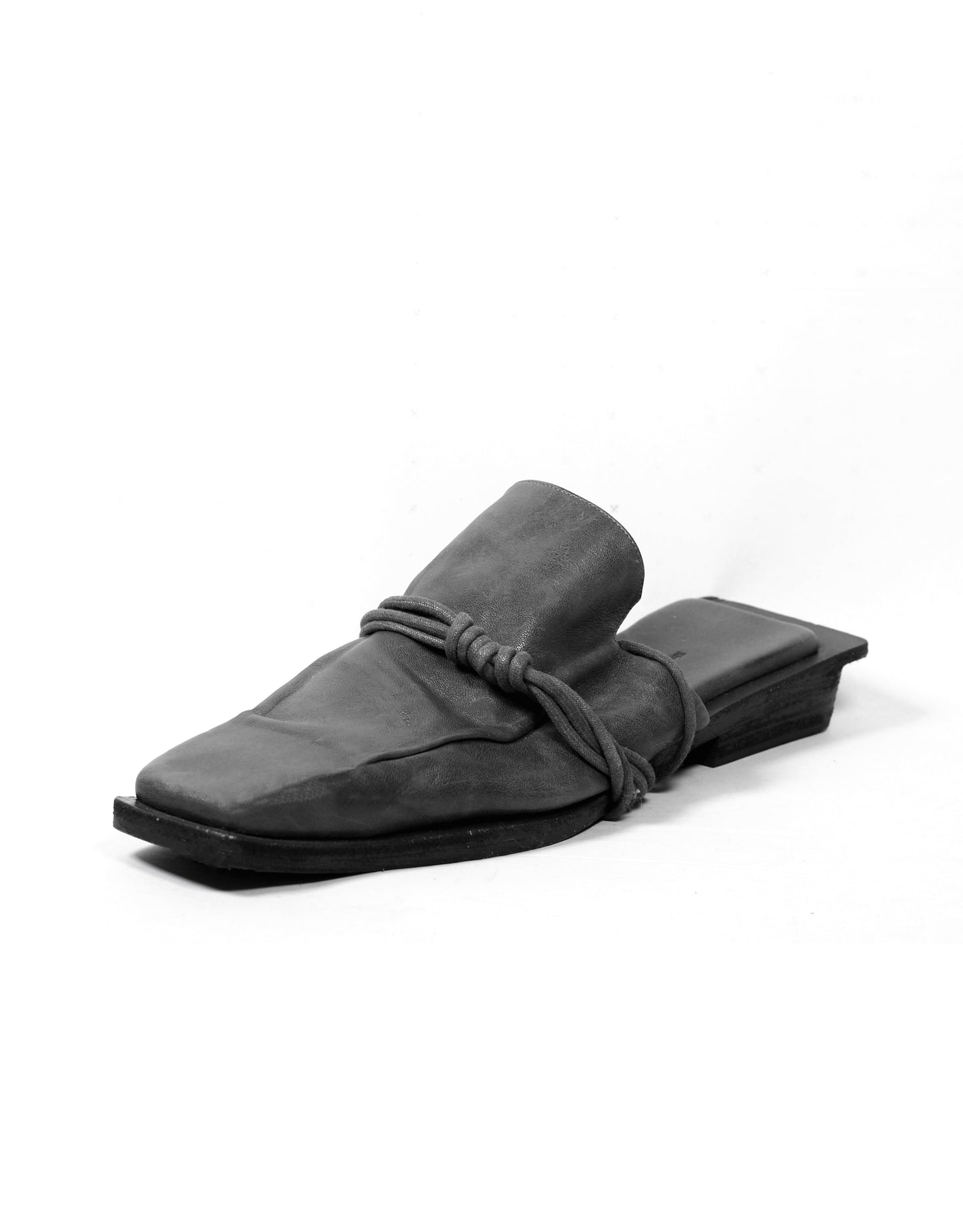 Rhyzem | Lace-up Mules | Grey