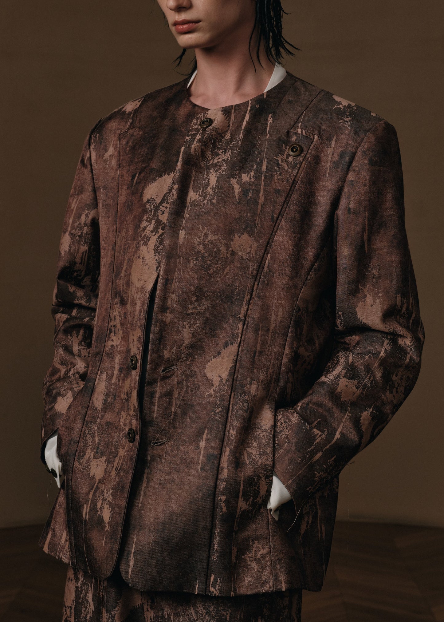 MOTTLED JACQUARD  JACKET「EXCLUSIVE」