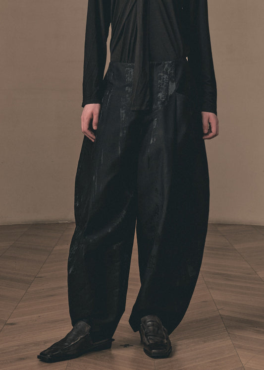 MOTTLED JACQUARD BALLOON PANTS「EXCLUSIVE」
