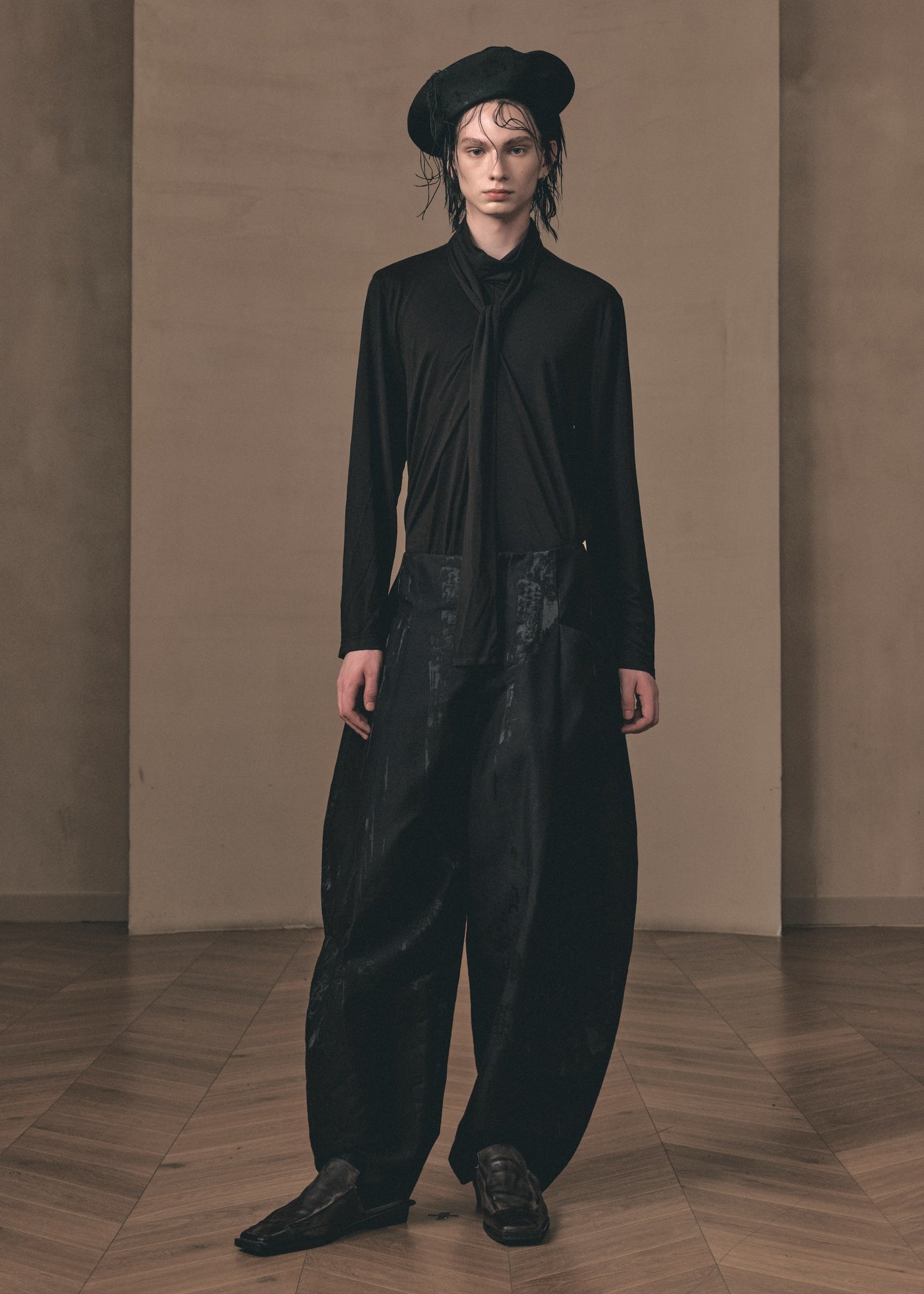 MOTTLED JACQUARD BALLOON PANTS「EXCLUSIVE」