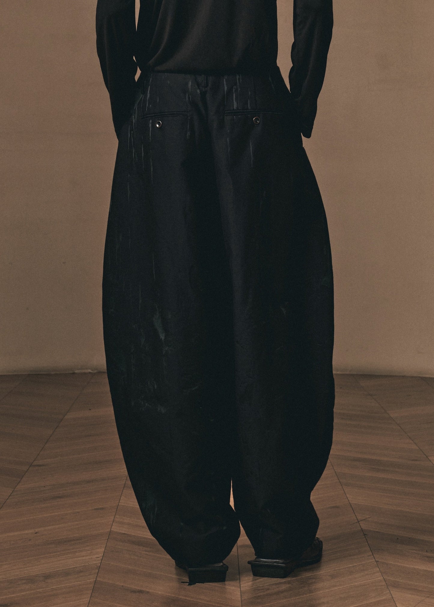 MOTTLED JACQUARD BALLOON PANTS「EXCLUSIVE」