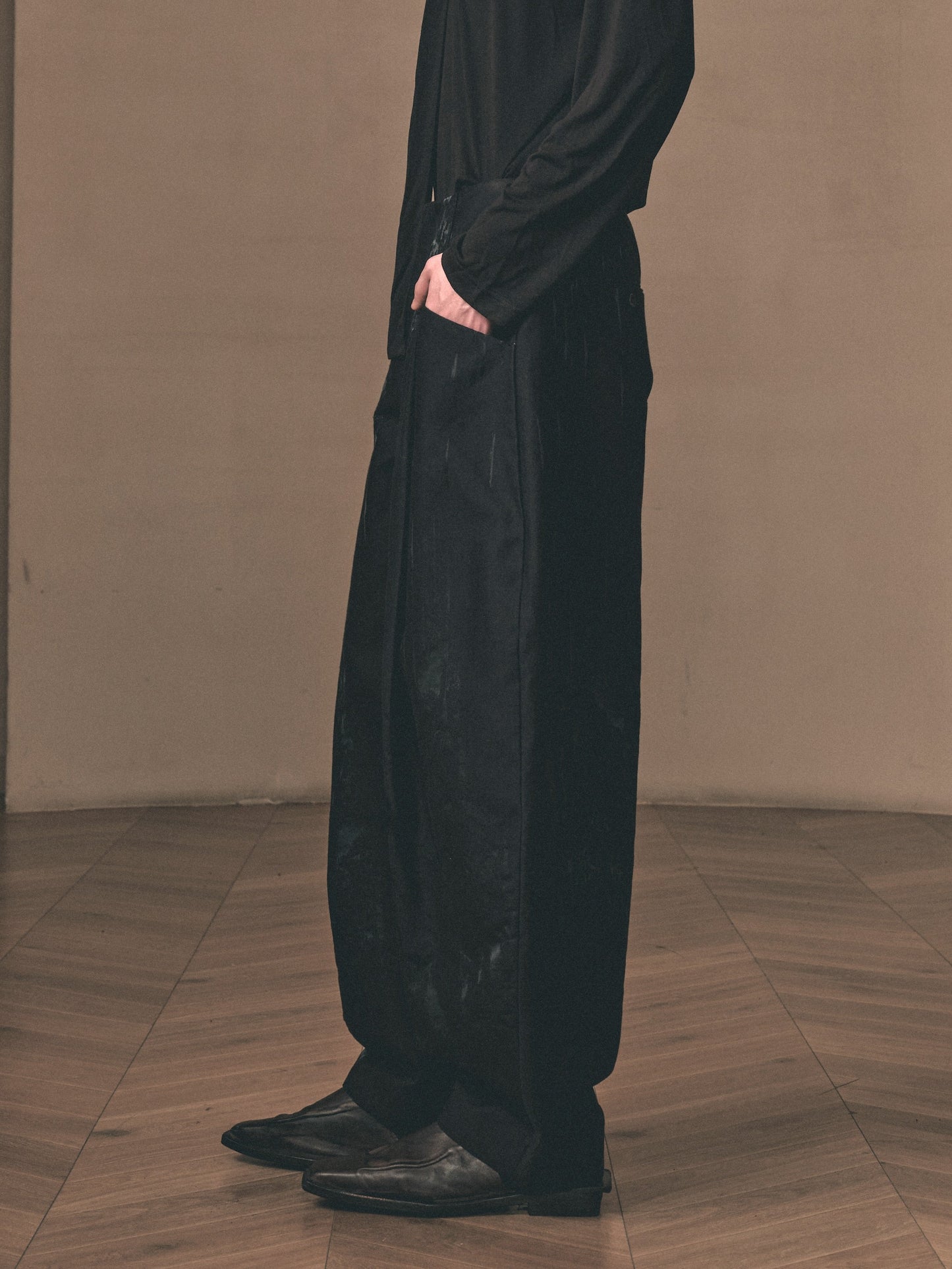 MOTTLED JACQUARD BALLOON PANTS「EXCLUSIVE」