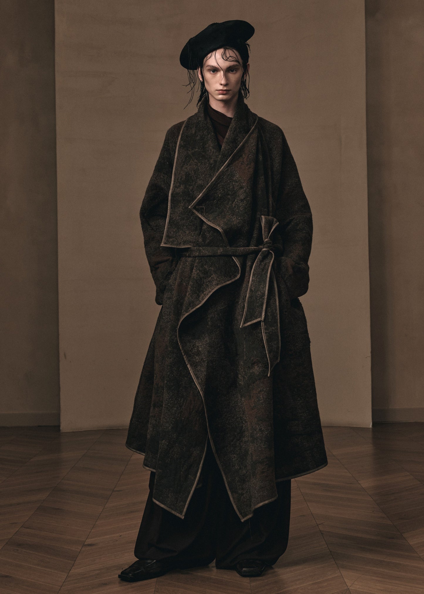 MOSS CIRCULAR KNIT COAT「EXCLUSIVE」