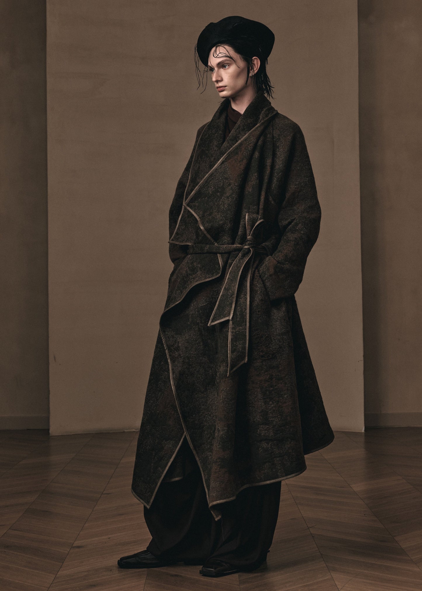 MOSS CIRCULAR KNIT COAT「EXCLUSIVE」