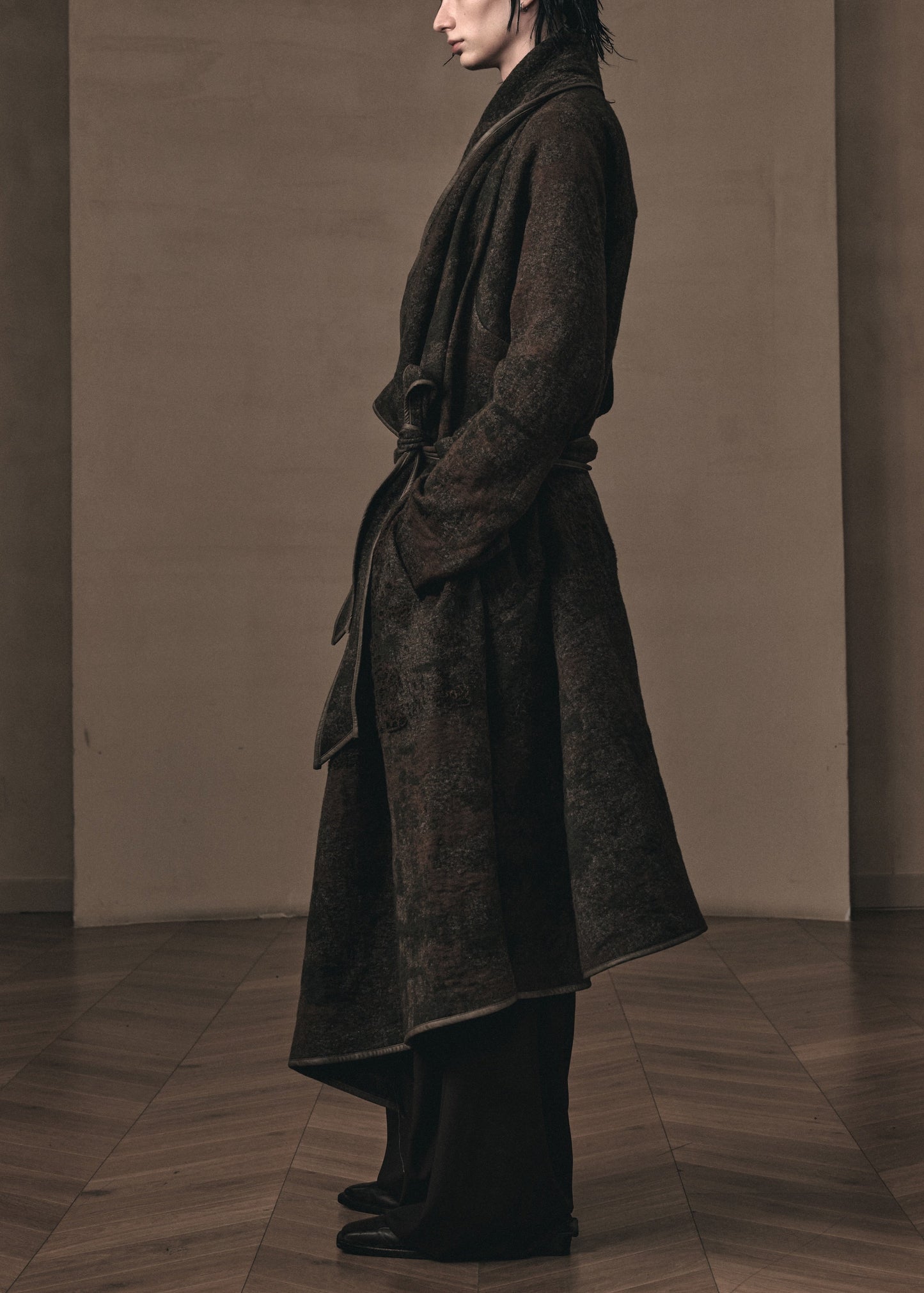 MOSS CIRCULAR KNIT COAT「EXCLUSIVE」