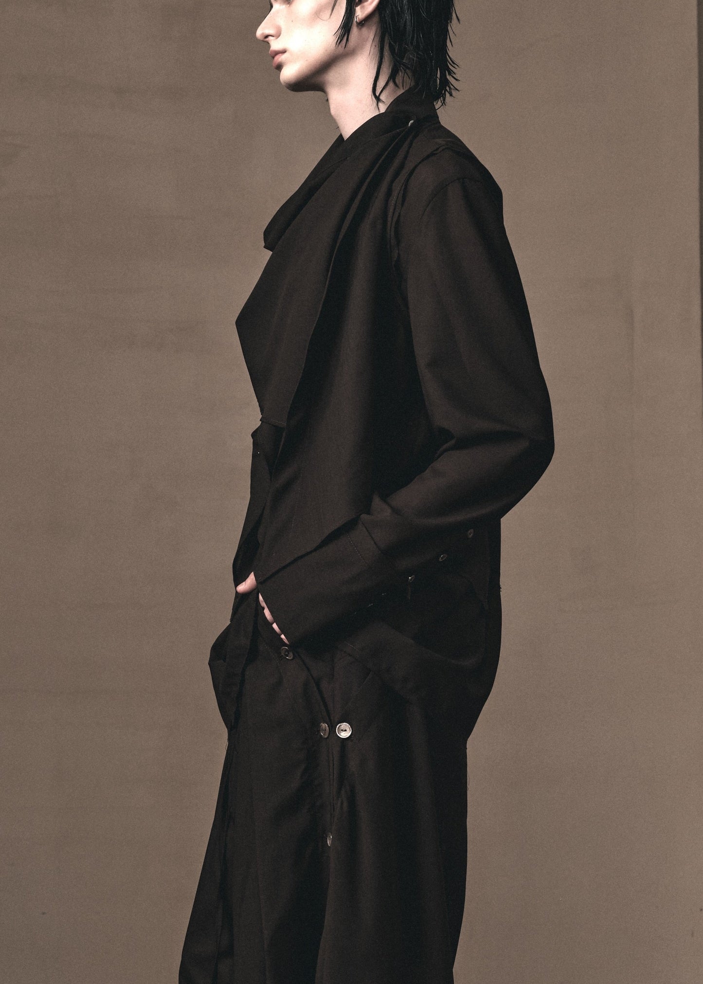 MULTILAYER SCARF SHIRT