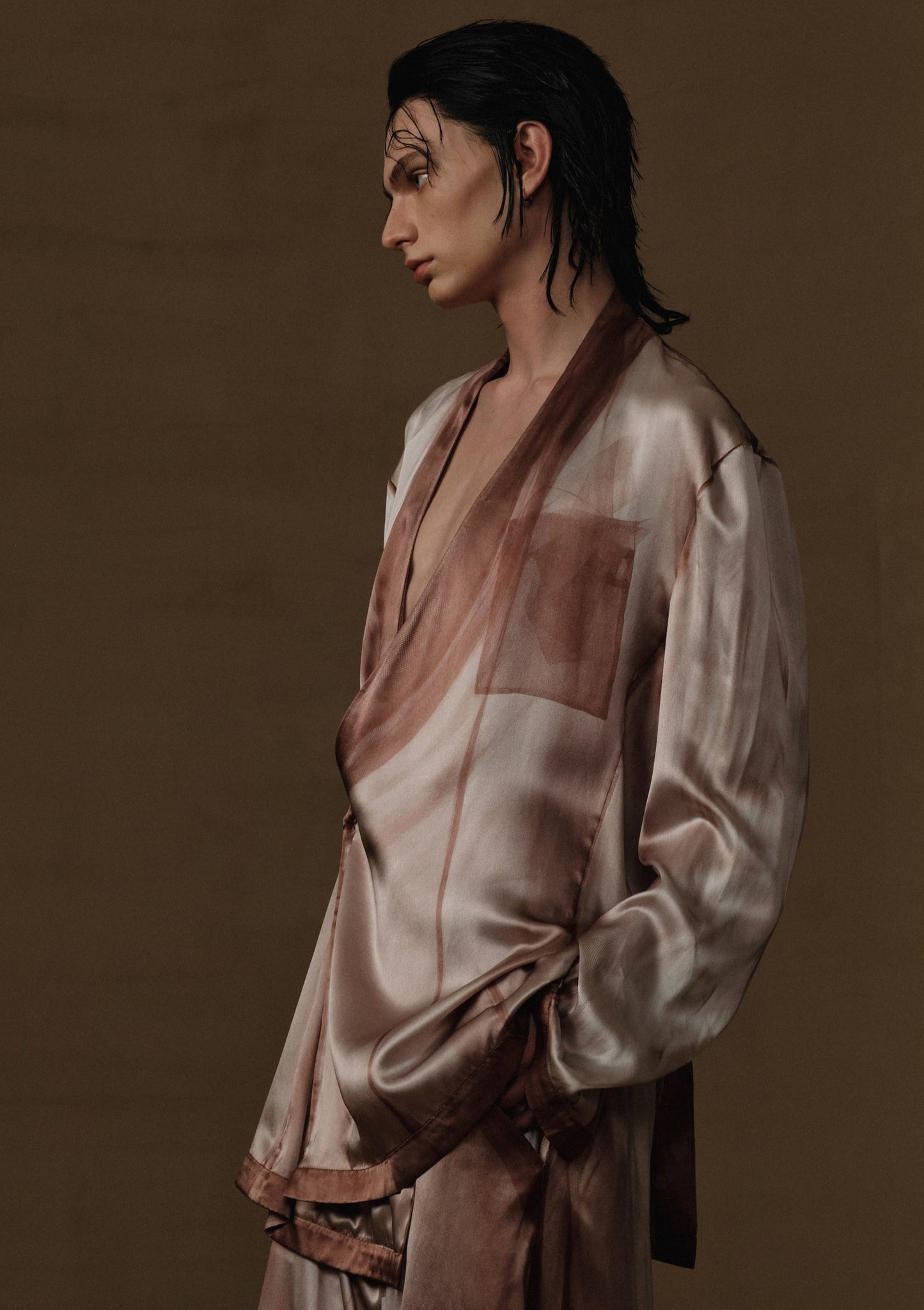 DRAPERY SILK VOILE PRINT SHIRT