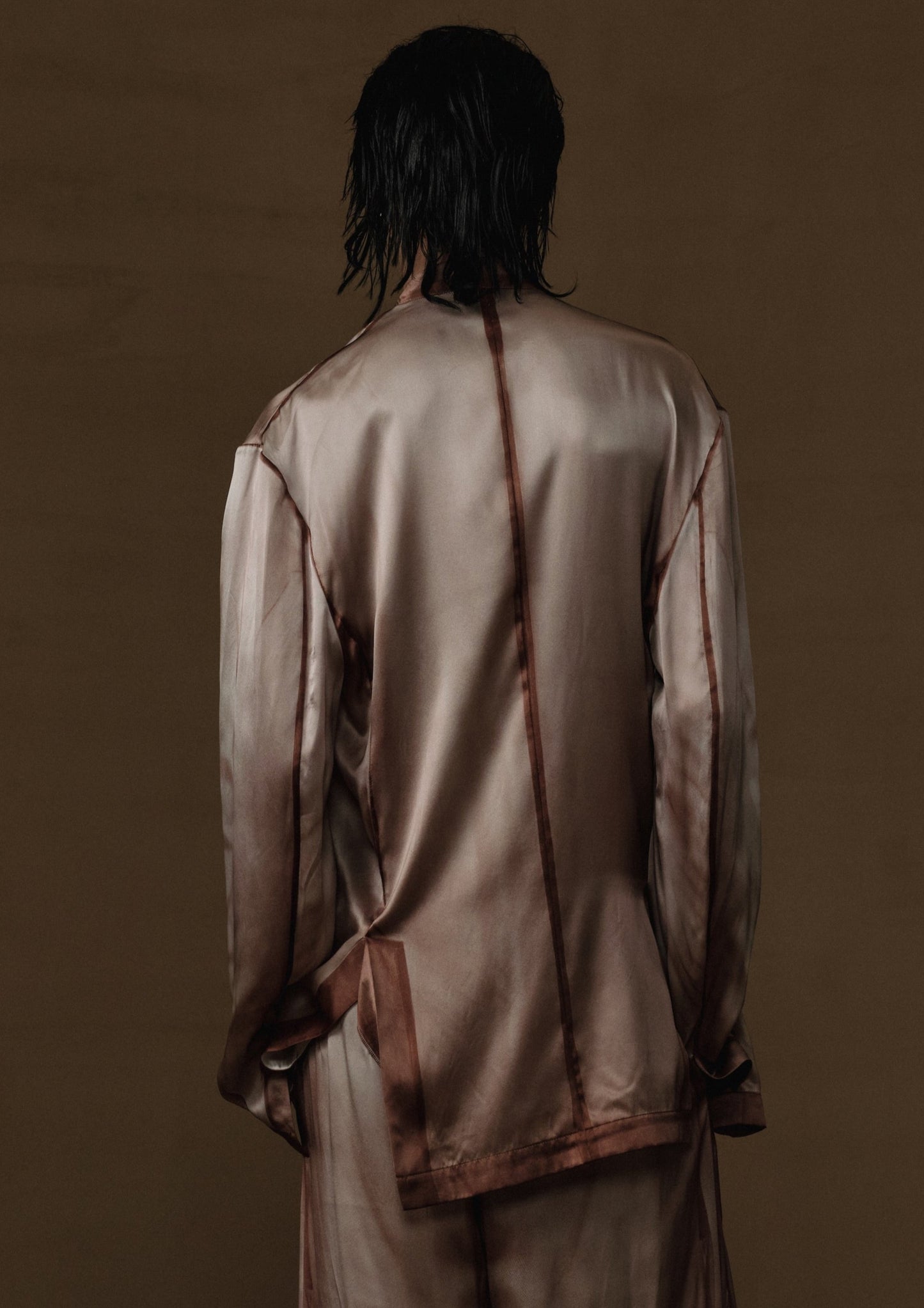 DRAPERY SILK VOILE PRINT SHIRT