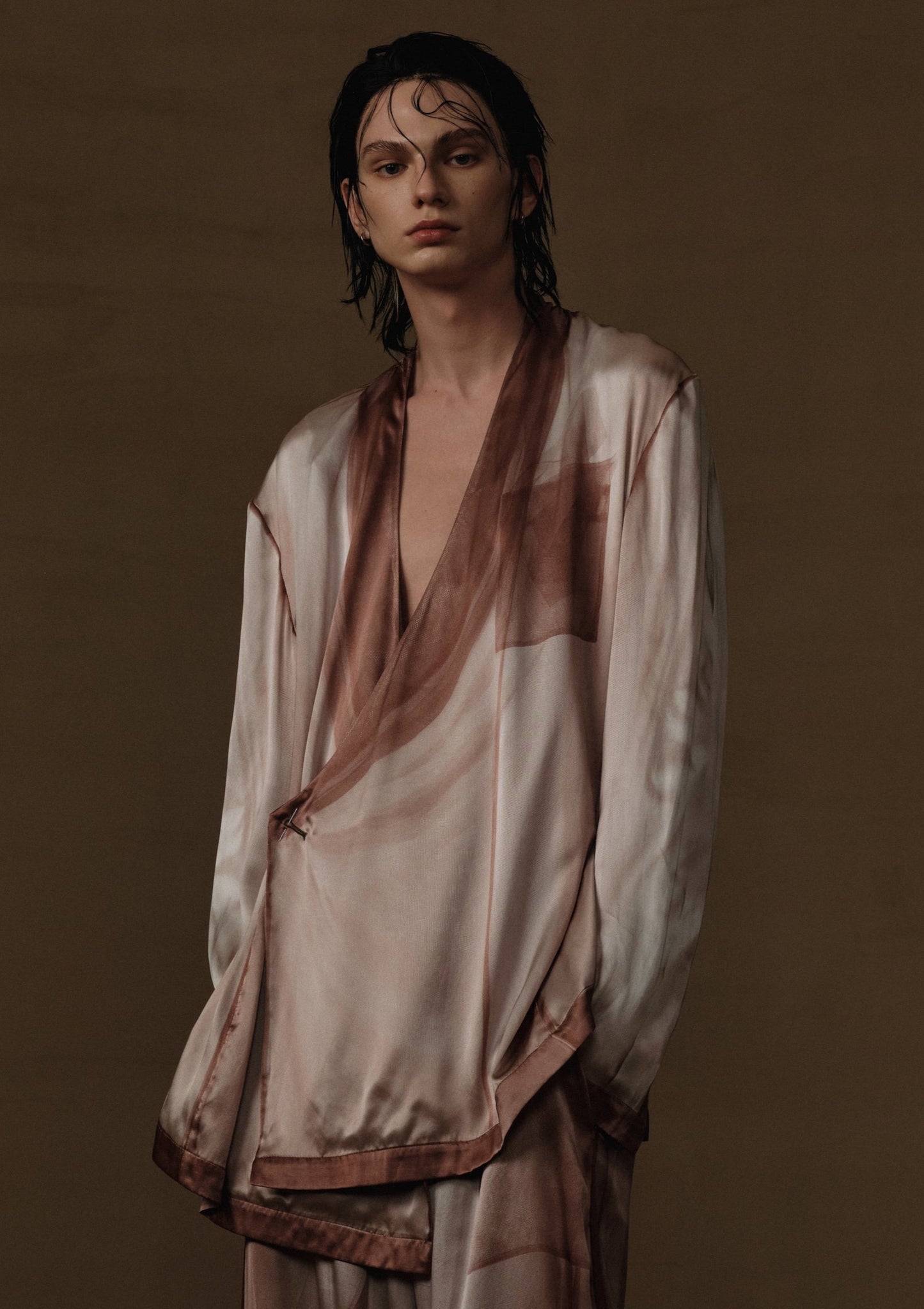 DRAPERY SILK VOILE PRINT SHIRT