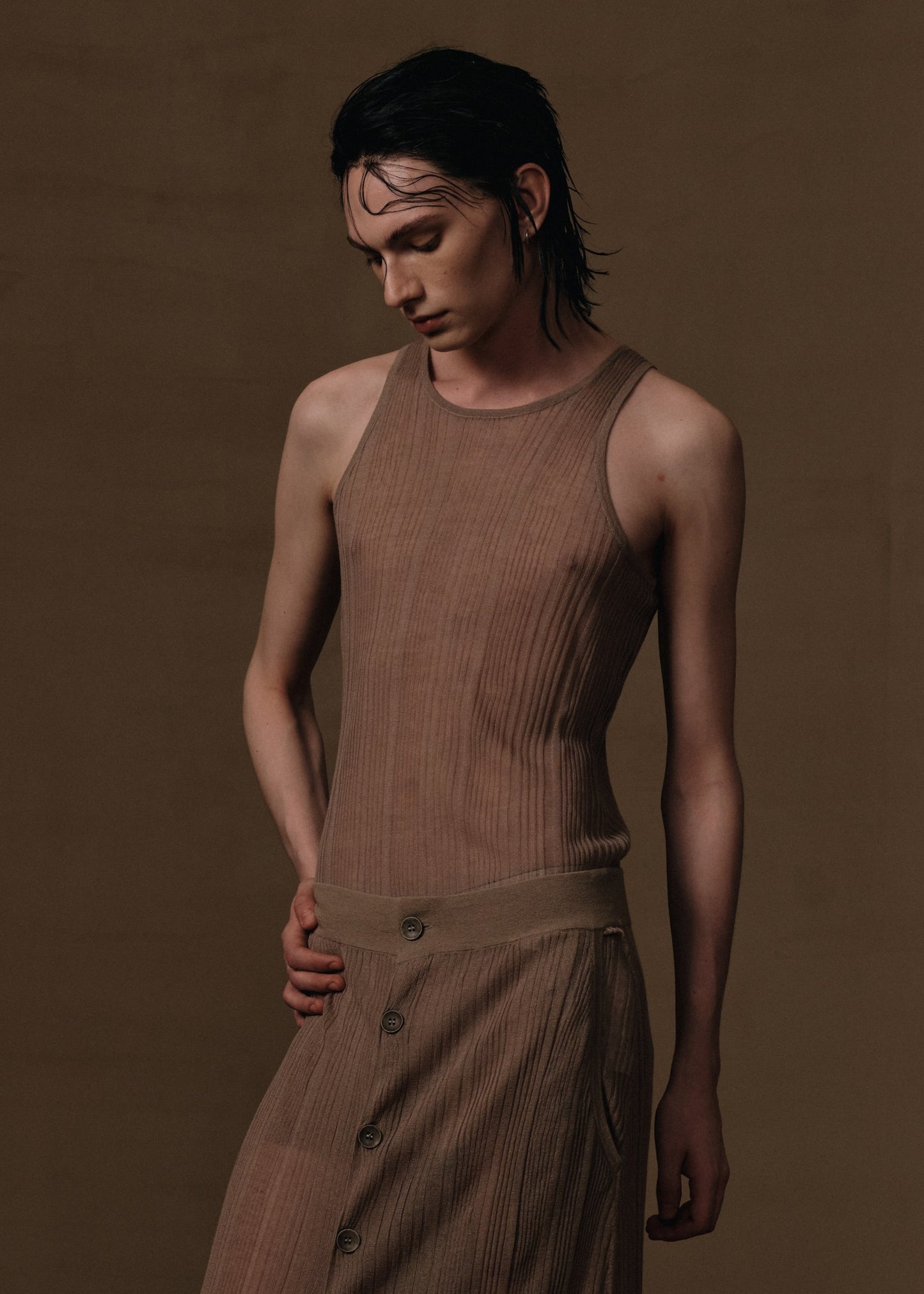 KNIT SLIM VEST