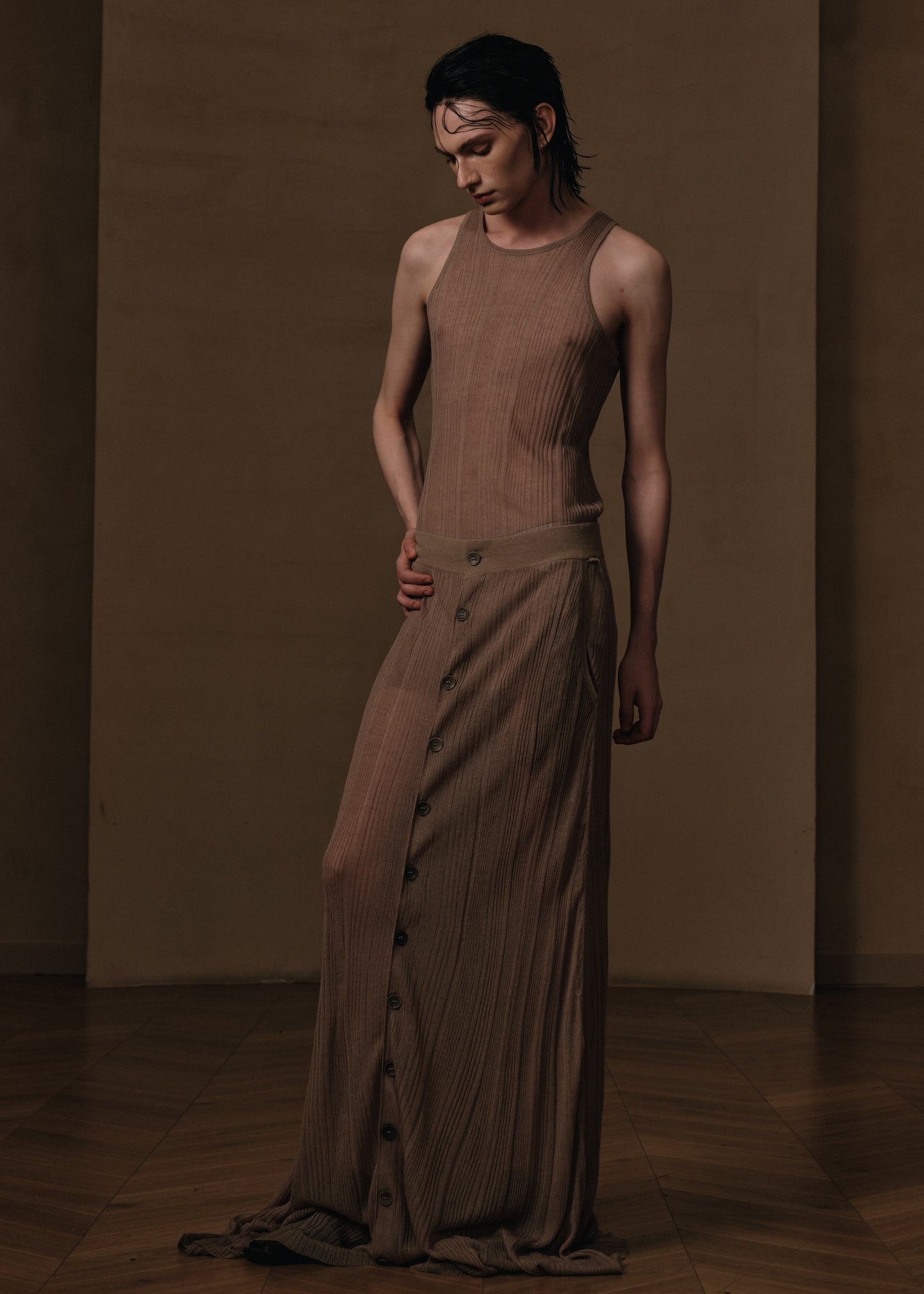 KNIT SLIM VEST