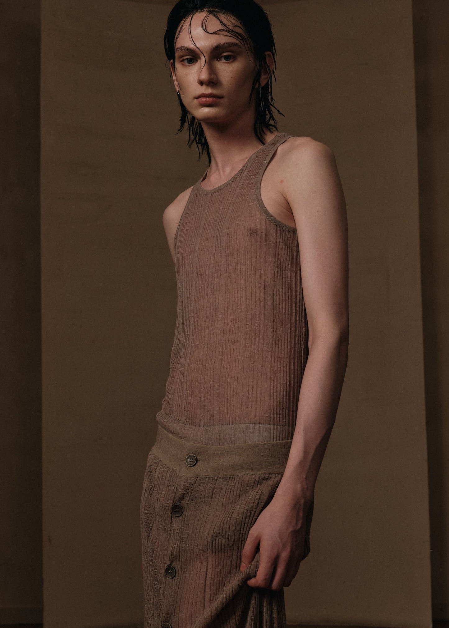 KNIT SLIM VEST