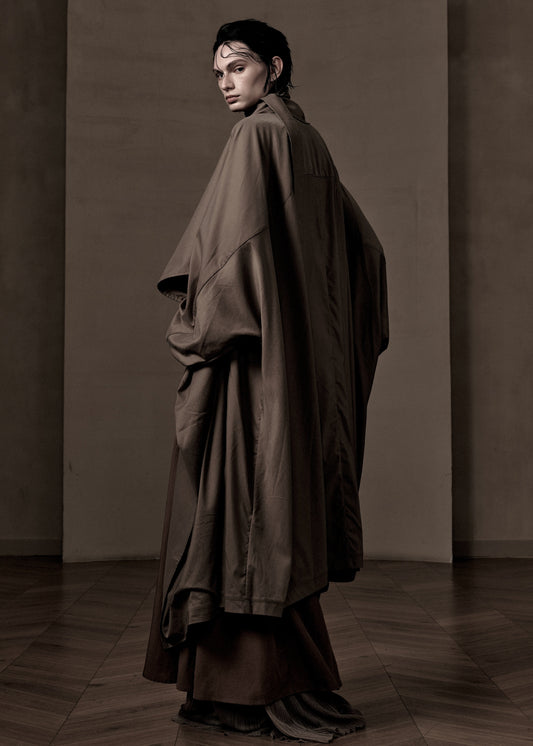 ONE PIECE CAPE TRENCH COAT