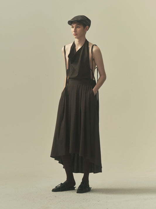 HALTER DRESS WITH STRAP