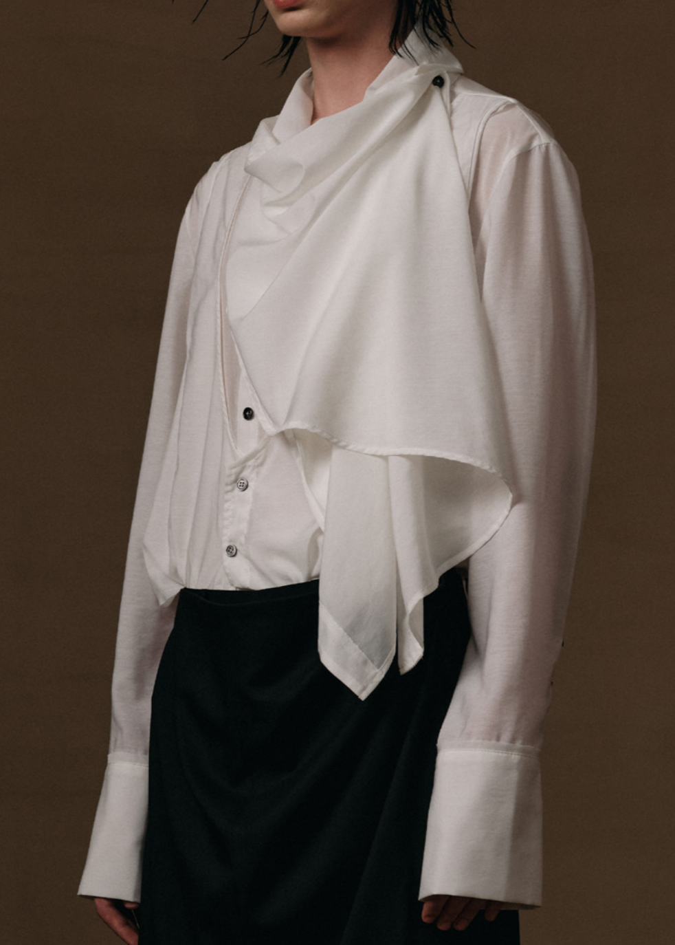 SCARF SHIRT WITH VEST
