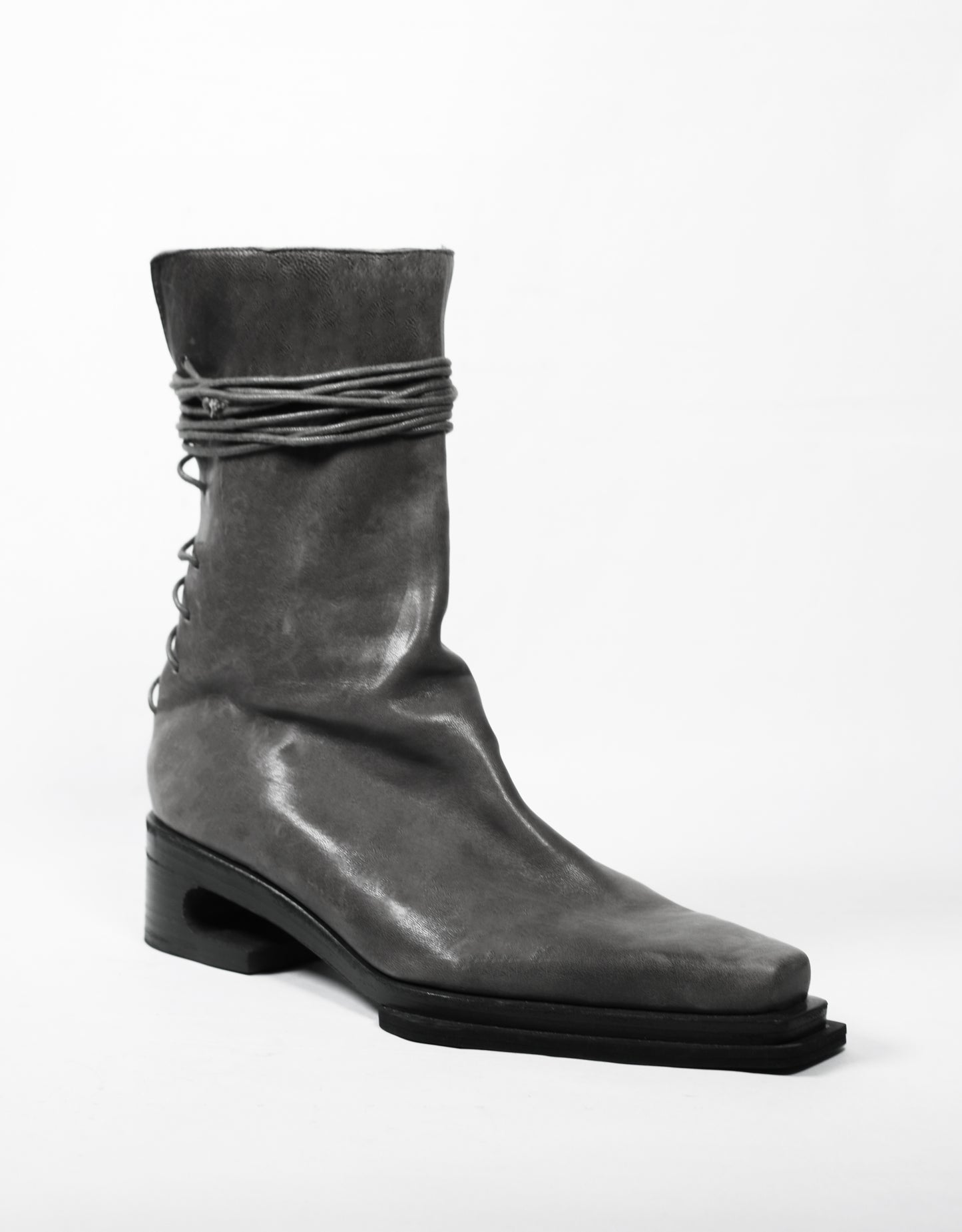 Lace-up Boots | Grey