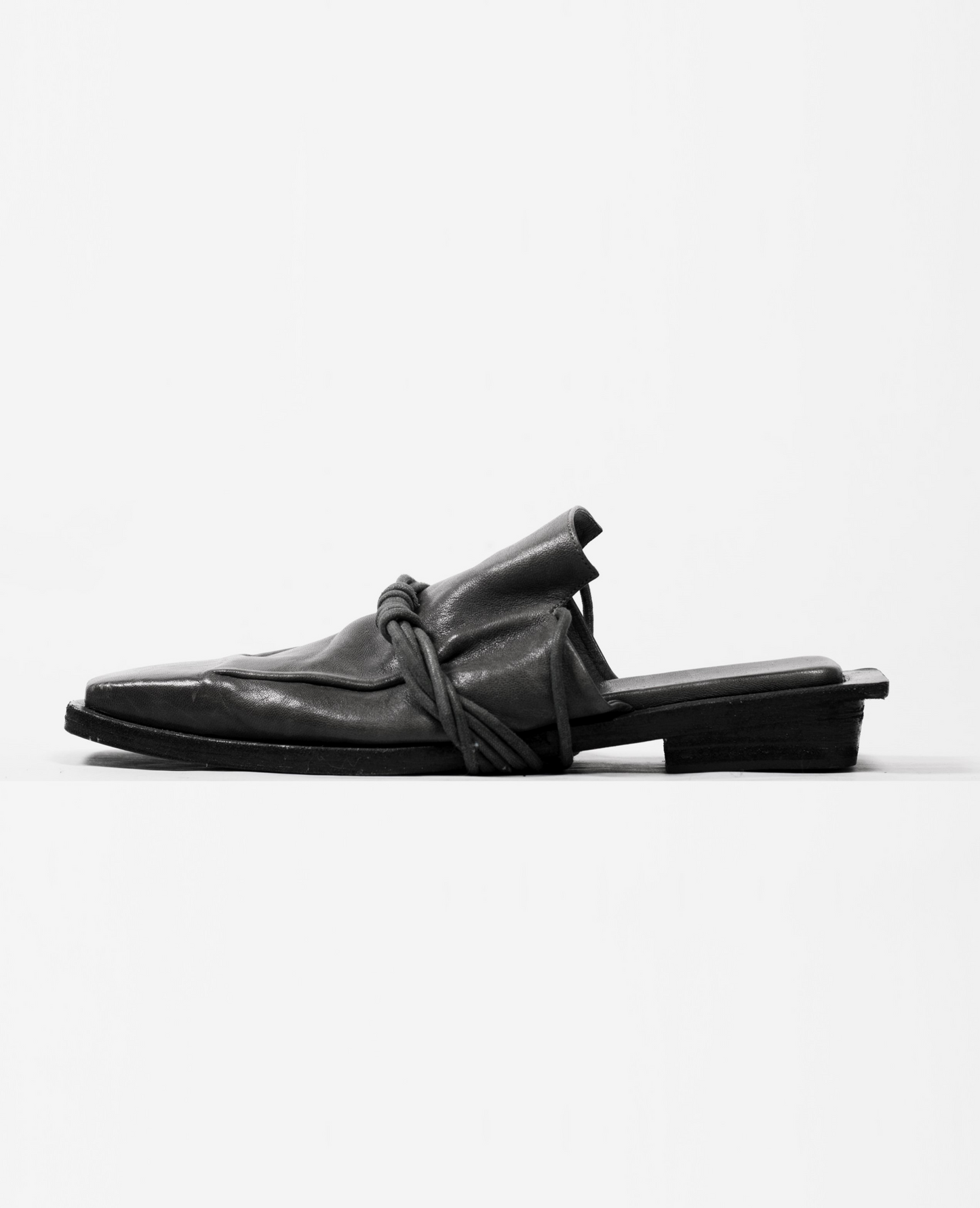Rhyzem | Lace-up Mules | Grey